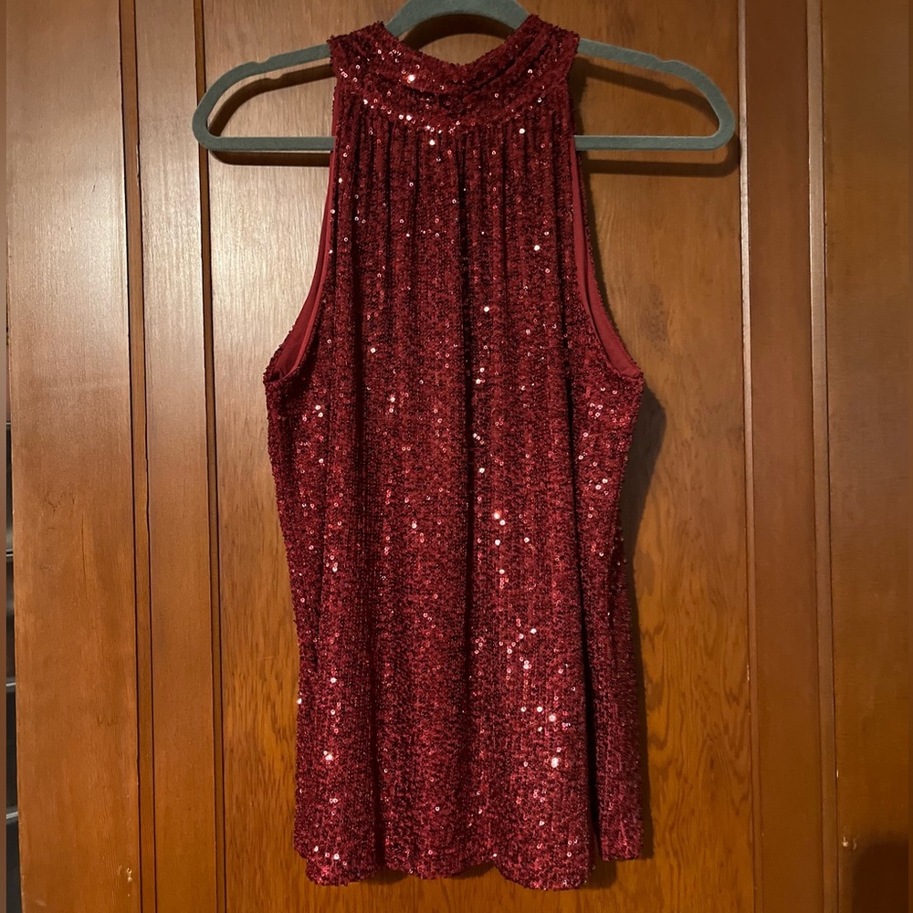 Sparkling Burgundy Tank Top